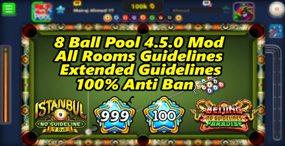 Download 8 Ball Pool Mod Apk Garis Panjang & Uang Tak Terbatas (Gratis)