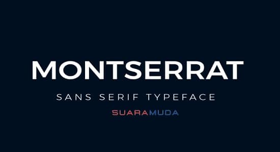 Download Font Keren Terbaru Montserrat