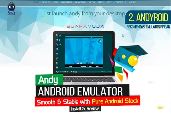 Andy Emulator Android Ringan