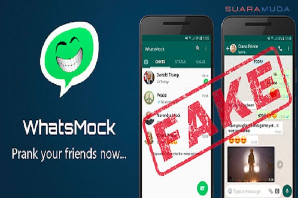 Aplikasi Fake Chat Whatsmock For Android