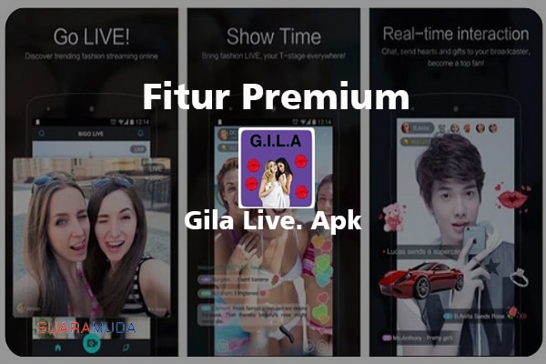 Fitur Premium Gila Live Apk